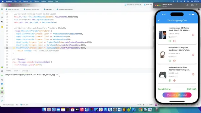 Flutter E-commerce App: State Management & REST API